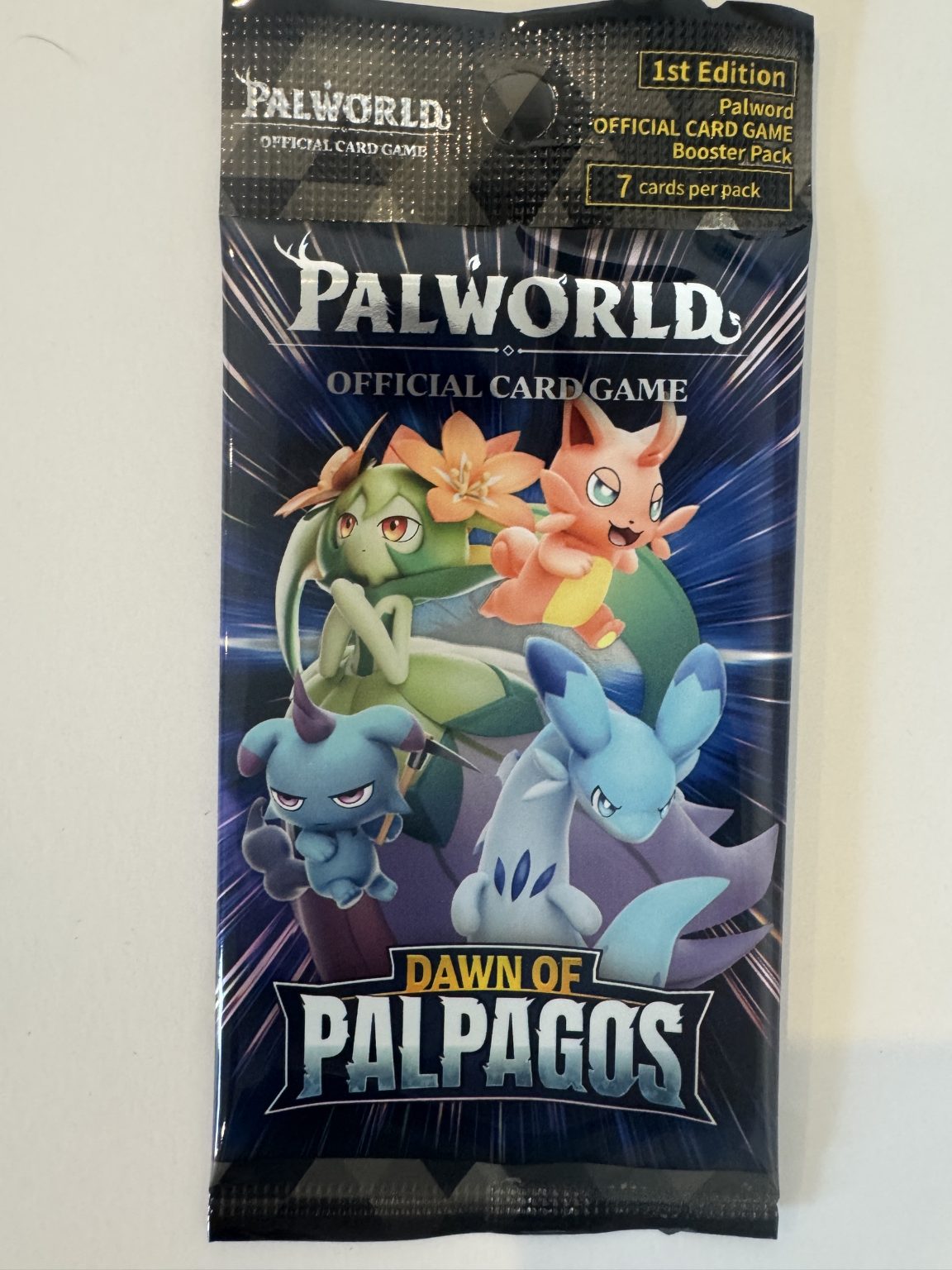 Palworld Dawn of Palpagos 1st Edition Booster Pack: 7 Cards