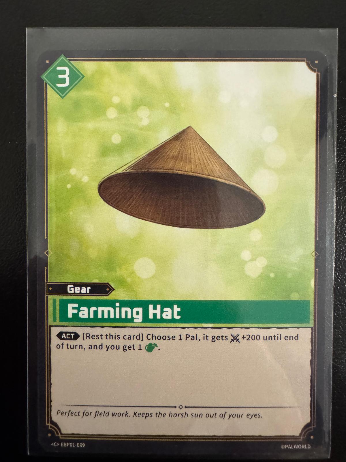 Farming Hat EBP01-069 Common card from Dawn of Palpagos