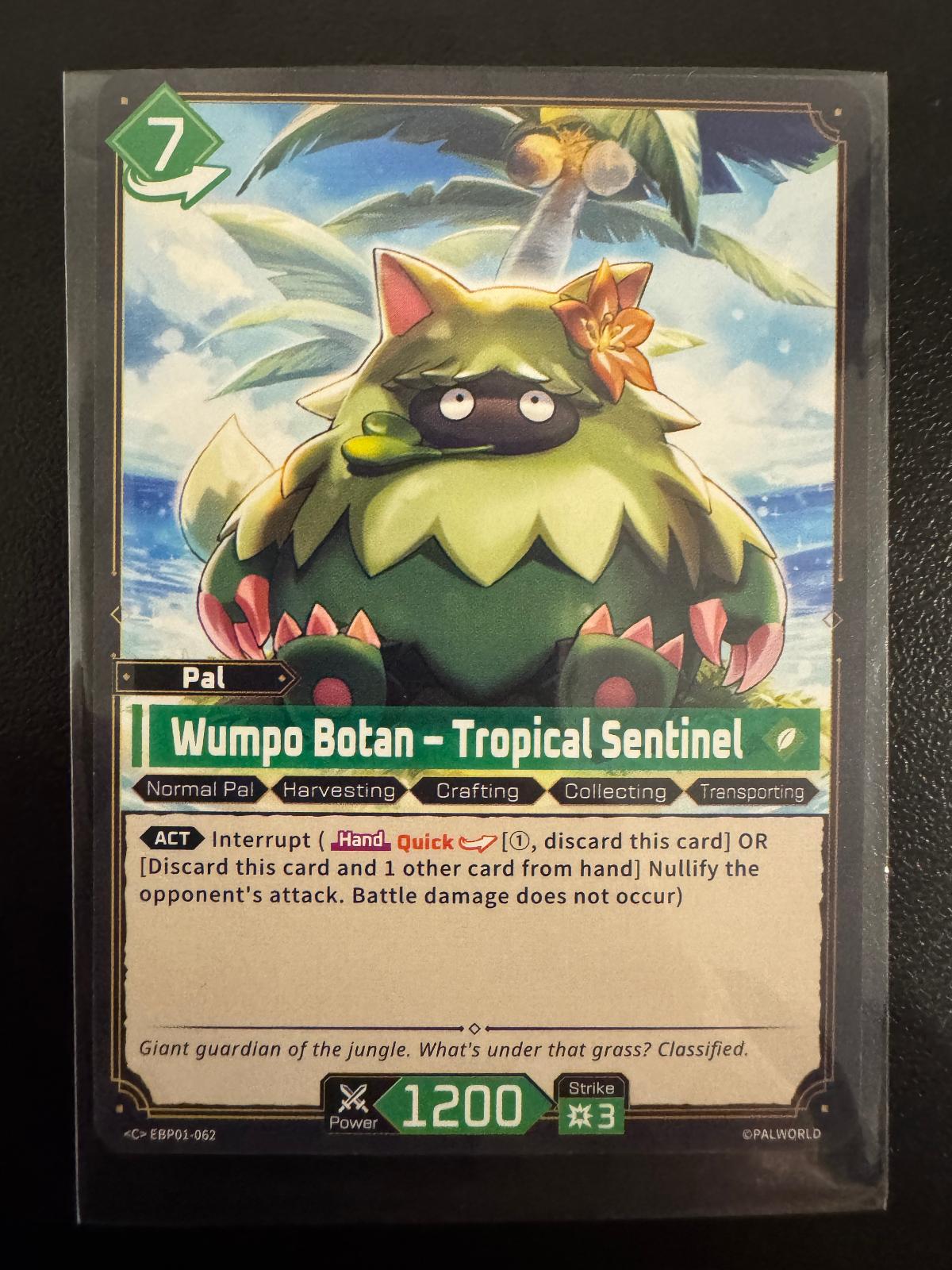 Wumpo Botan – Tropical Sentinel EBP01-062 Common card from Dawn of Palpagos