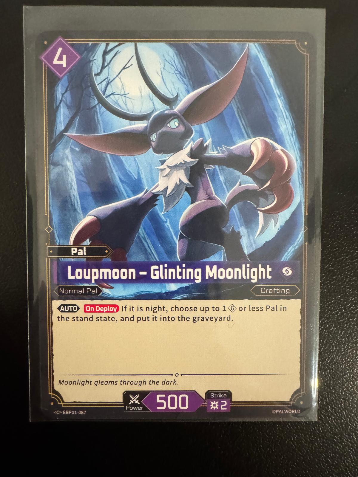 Loupmoon – Glinting Moonlight EBP01-087 Common card from Dawn of Palpagos