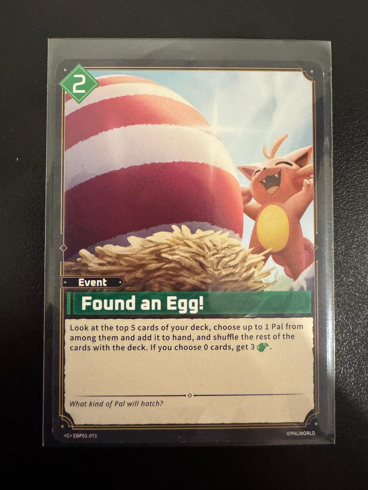 Found an Egg! EBP01-071 Common card from Dawn of Palpagos