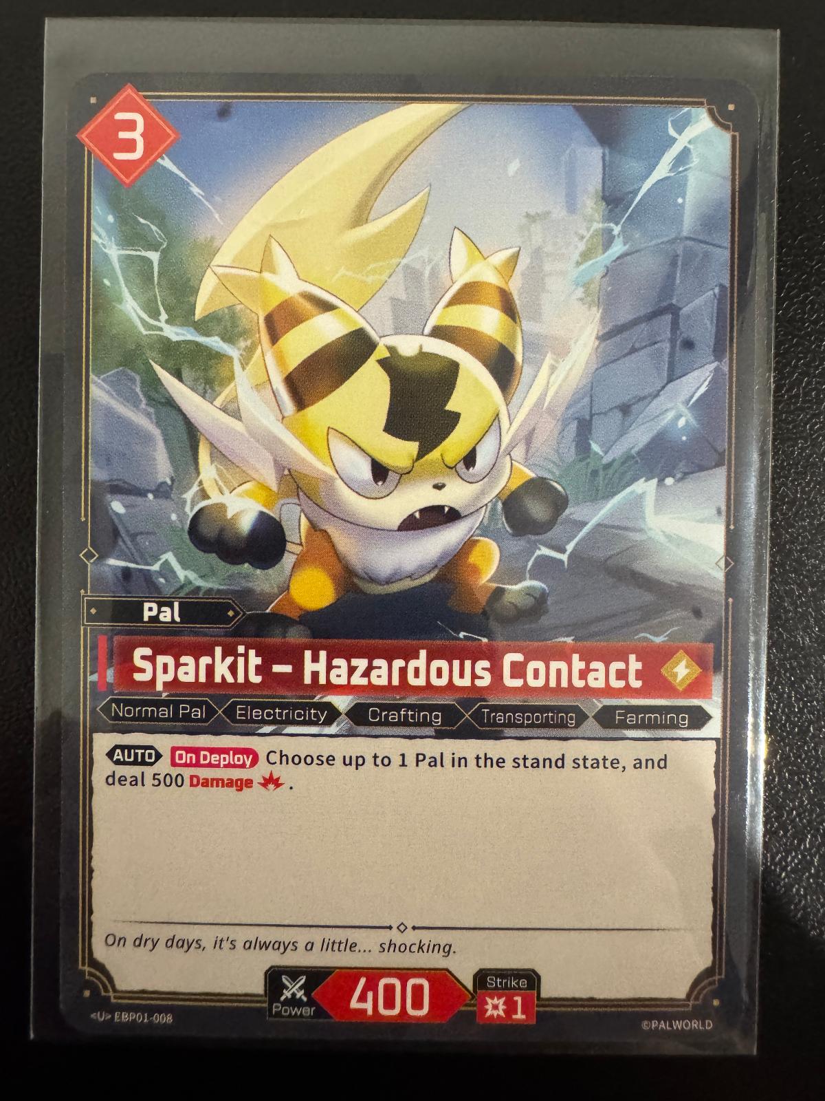 Sparkit – Hazardous Contact EBP01-008 Uncommon card from Dawn of Palpagos