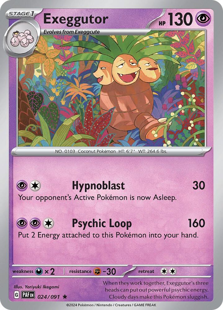 Exeggutor 024/091 Holo from Paldean Fates