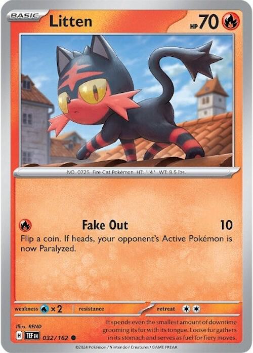 Litten 032/162 Reverse Holo from Temporal Forces