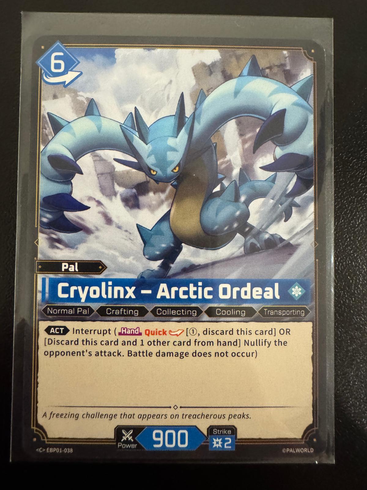 Cryolinx – Arctic Ordeal EBP01-038 Common card from Dawn of Palpagos