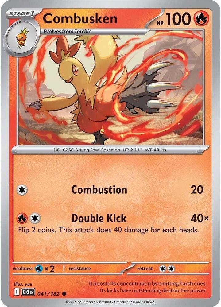 Combusken 041/182 Reverse Holo from Destined Rivals