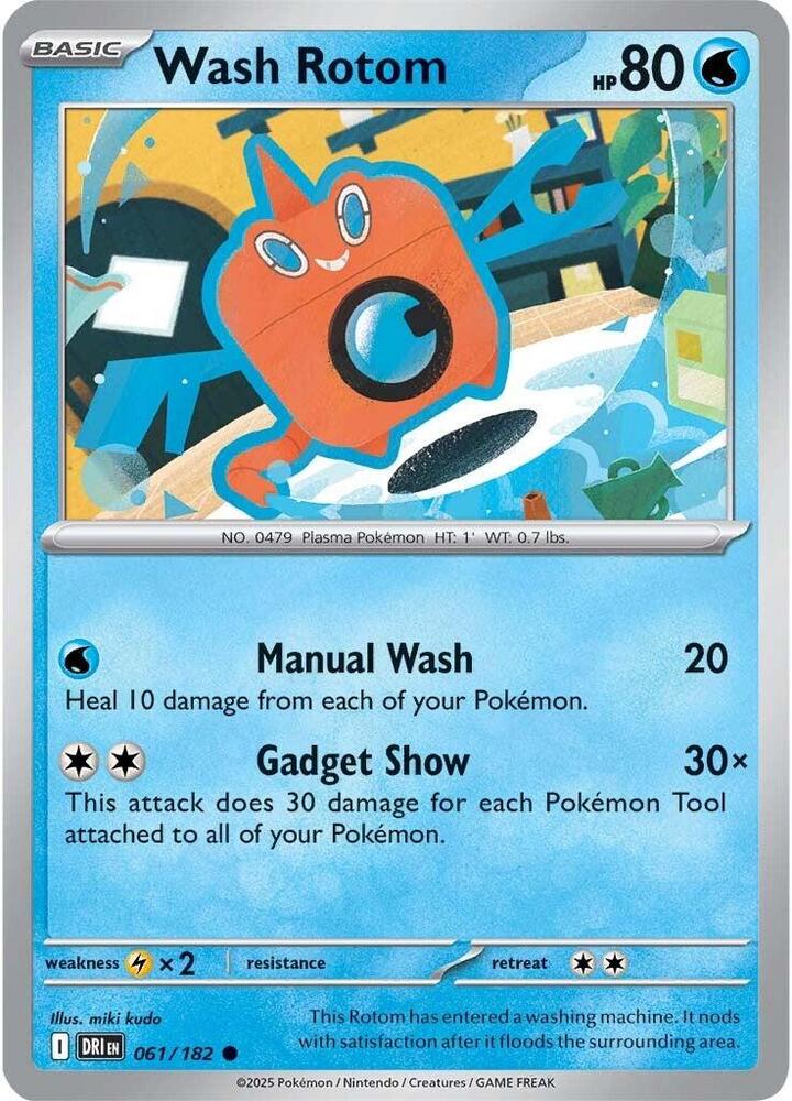 Wash Rotom 061/182 Reverse Holo from Destined Rivals