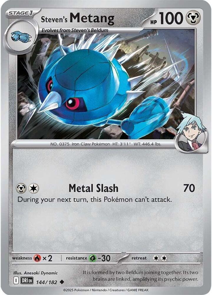 Steven's Metang 144/182 Reverse Holo from Destined Rivals
