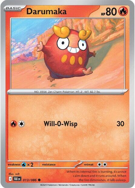 Darumaka 013/086 Reverse Holo from Black Bolt