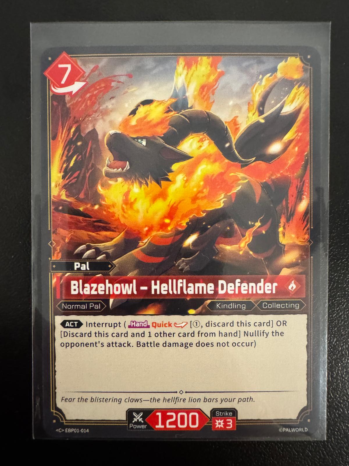 Blazehowl – Hellflame Defender EBP01-014 Common card from Dawn of Palpagos