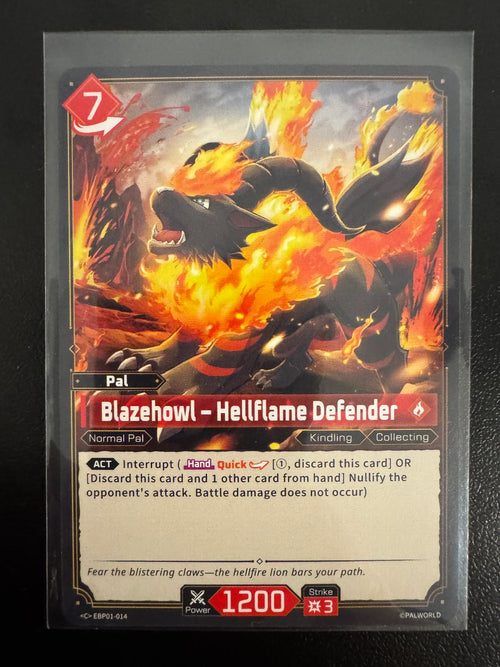 Blazehowl – Hellflame Defender EBP01-014 Common card from Dawn of Palpagos
