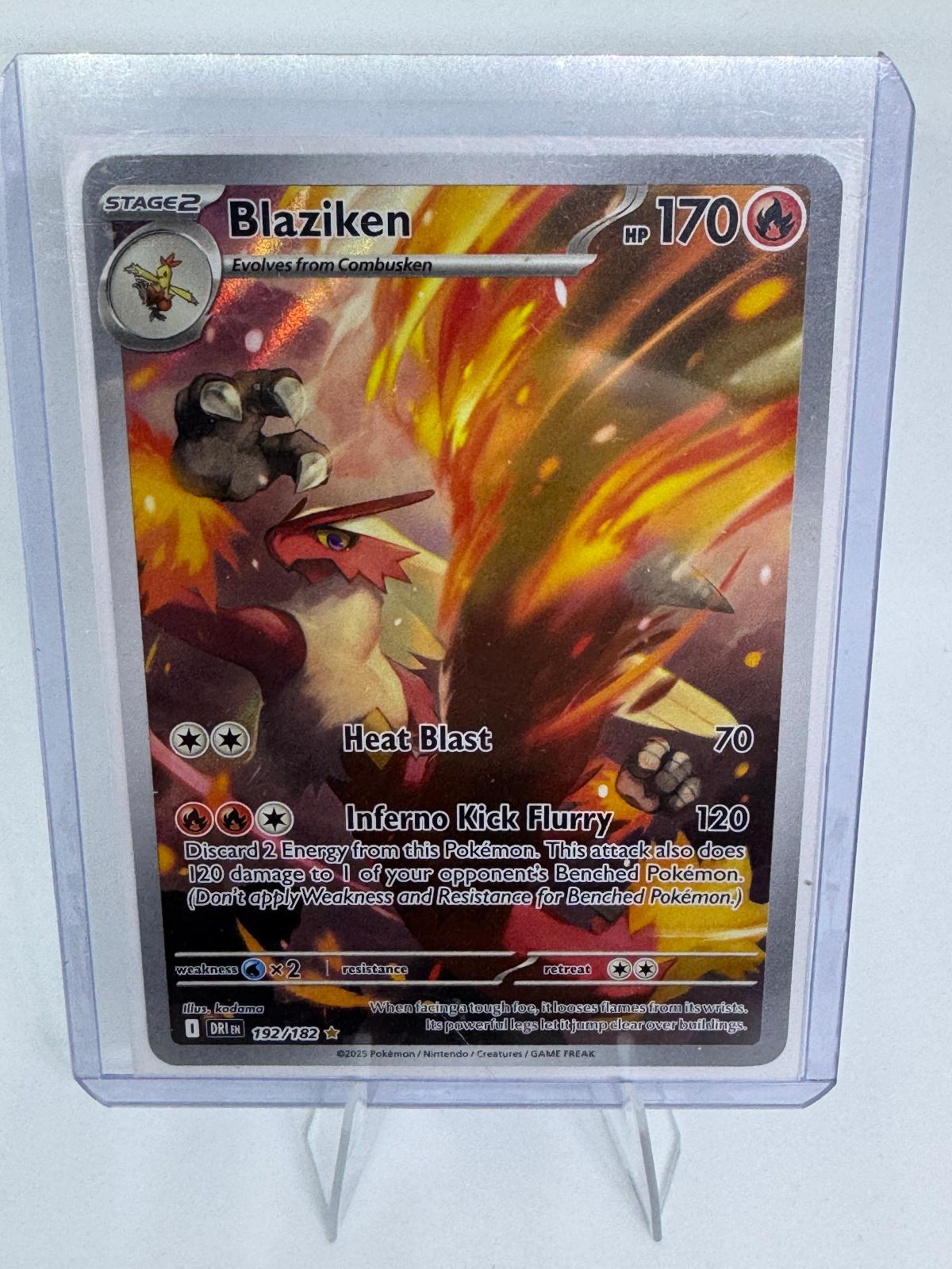 Blaziken 192/182 Pokemon card