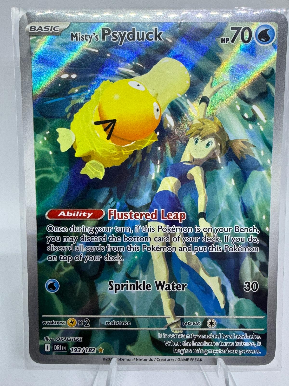 Misty's Psyduck 193/182 Pokemon card