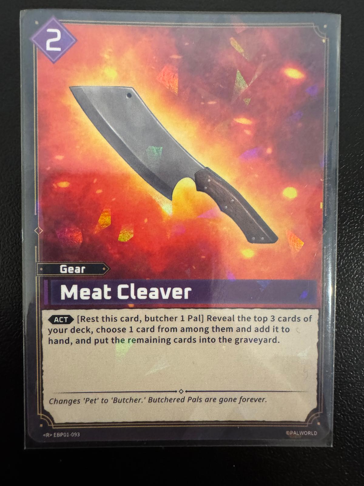 Meat Cleaver EBP01-093SR Super Rare card from Dawn of Palpagos