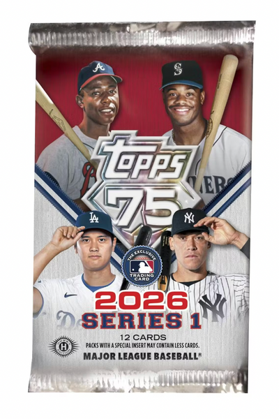 2026 Topps Series 1 MLB Hobby Pack – 12 Cards sealed trading card pack
