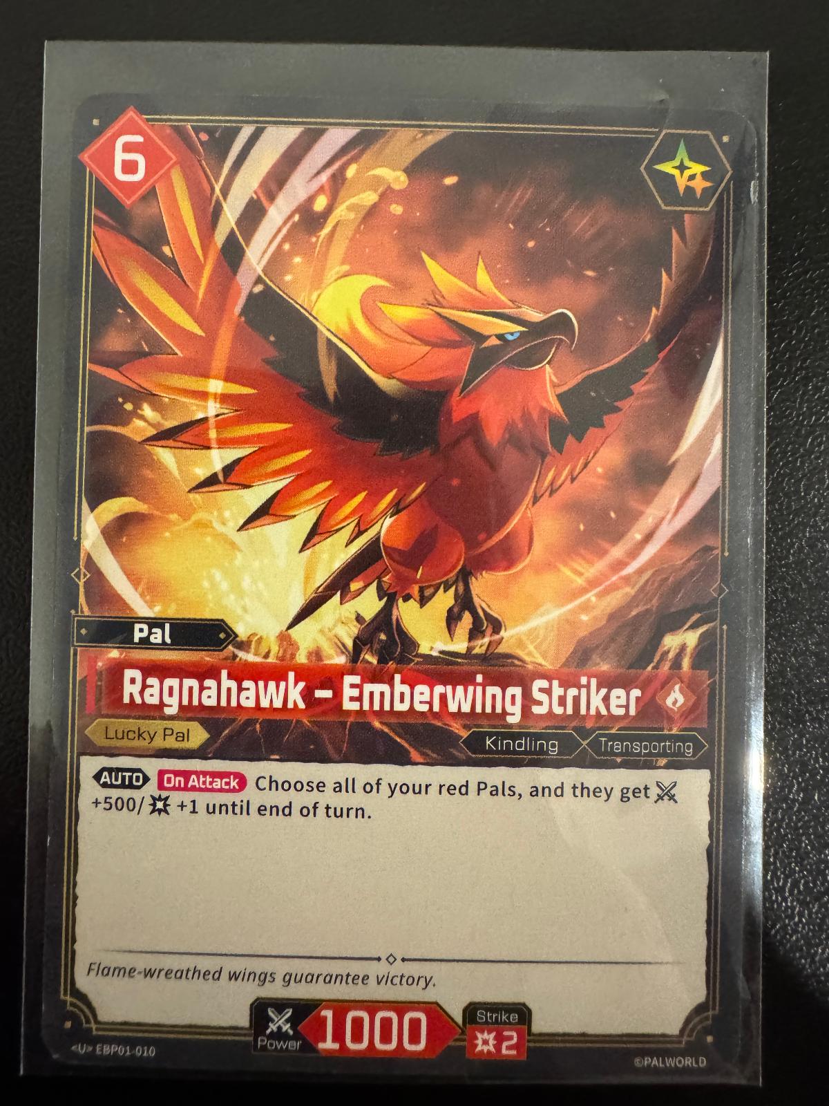 Ragnahawk – Emberwing Striker EBP01-010 Uncommon card from Dawn of Palpagos