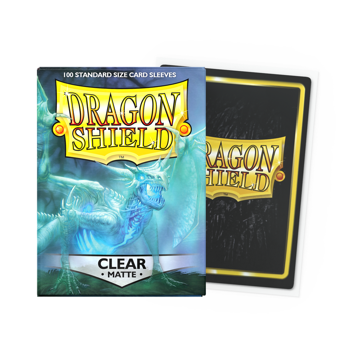 Dragon Shield Matte Clear standard trading card sleeves 100 pack