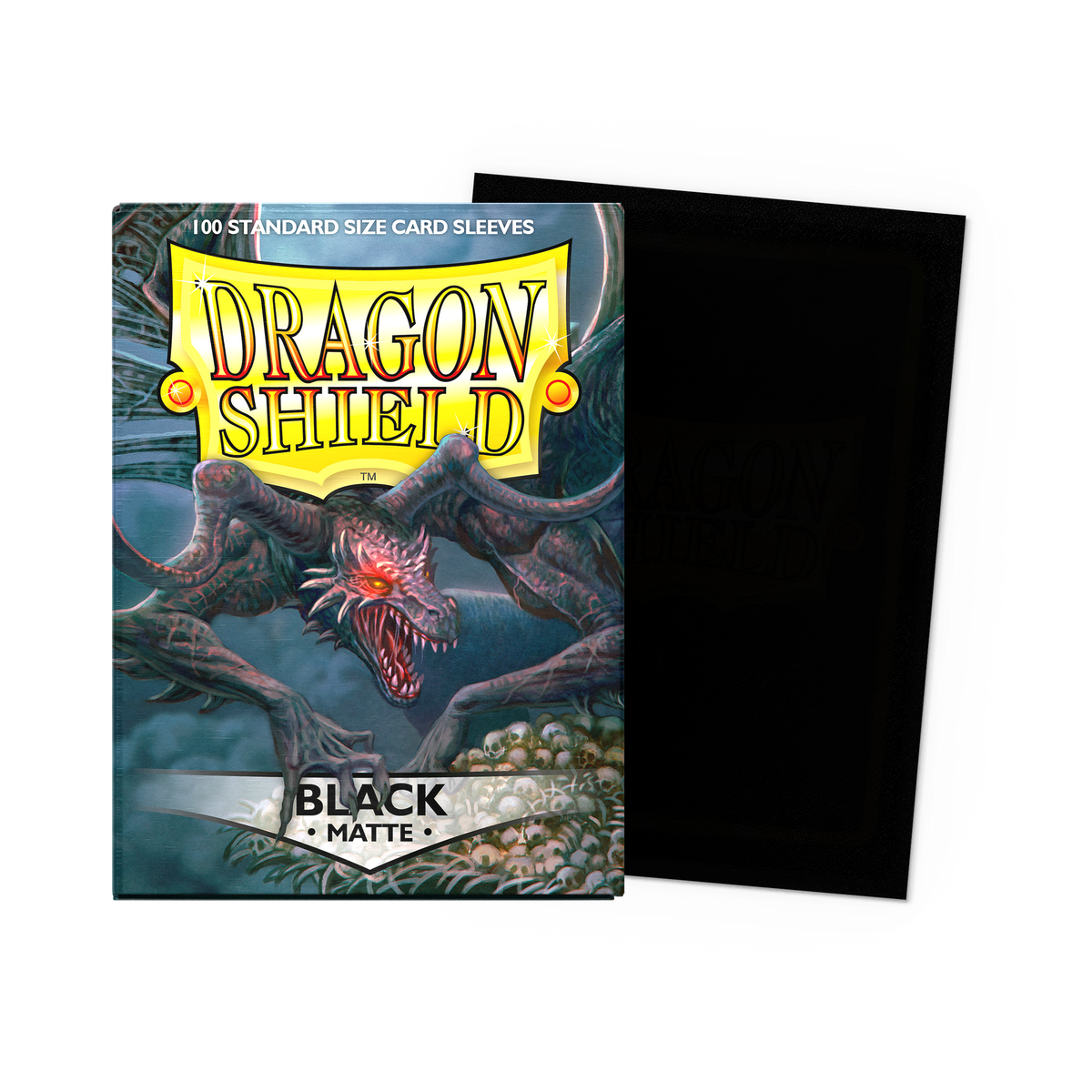 Dragon Shield Matte Black standard trading card sleeves 100 pack