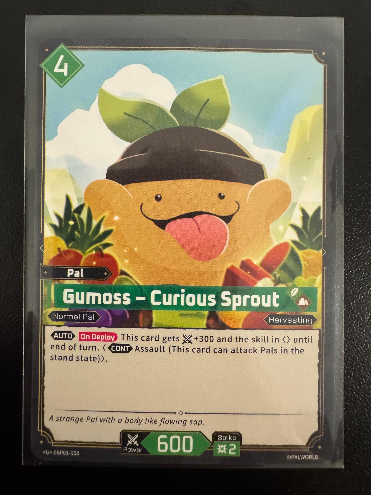 Gumoss – Curious Sprout EBP01-058 Uncommon card from Dawn of Palpagos