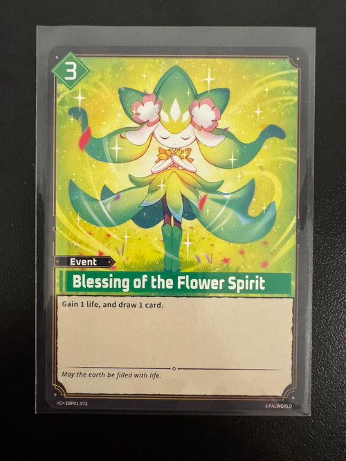 Blessing of the Flower Spirit EBP01-072 Common card from Dawn of Palpagos