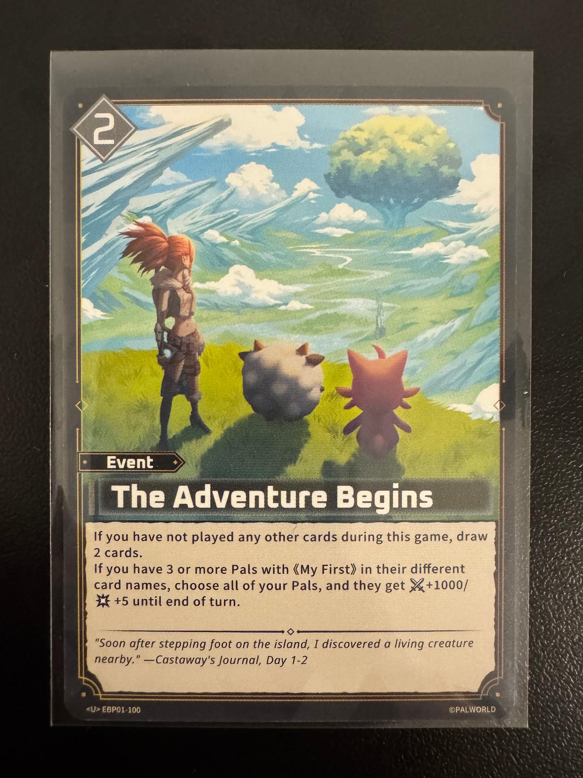 The Adventure Begins EBP01-100 Uncommon card from Dawn of Palpagos