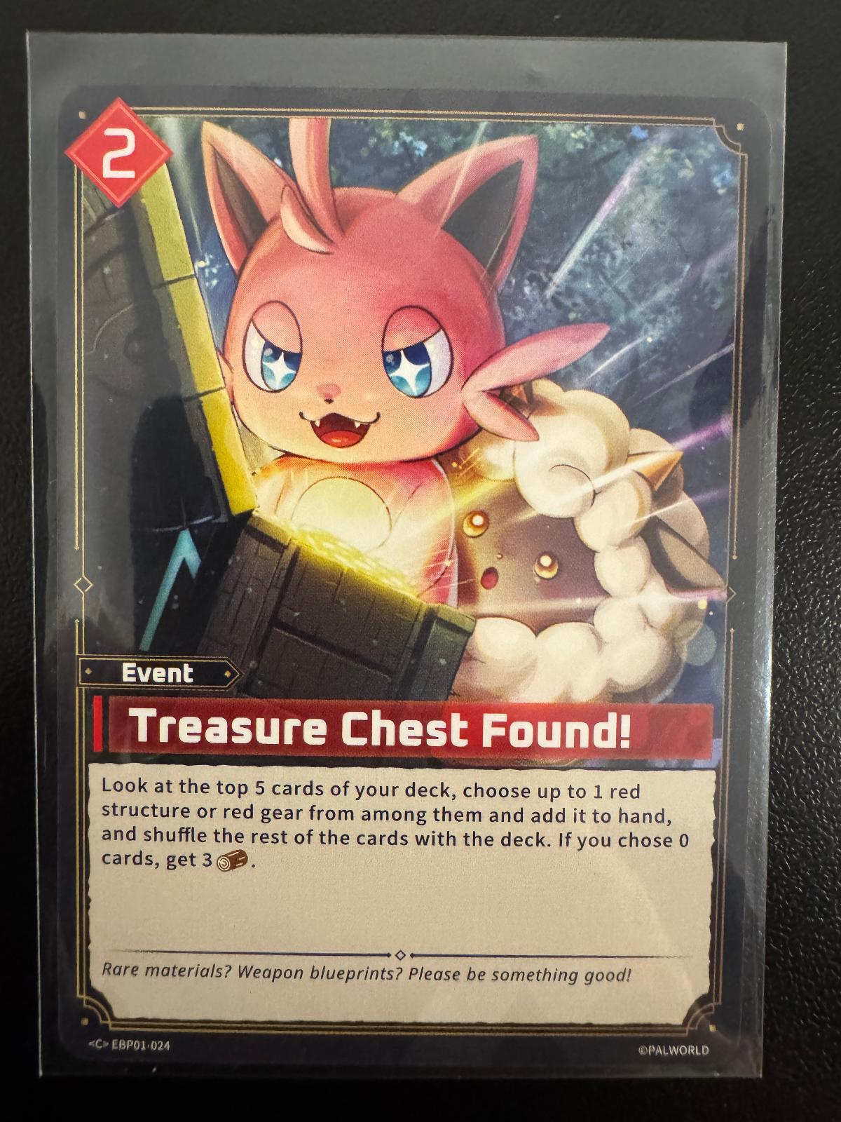 Treasure Chest Found! EBP01-024 Common card from Dawn of Palpagos