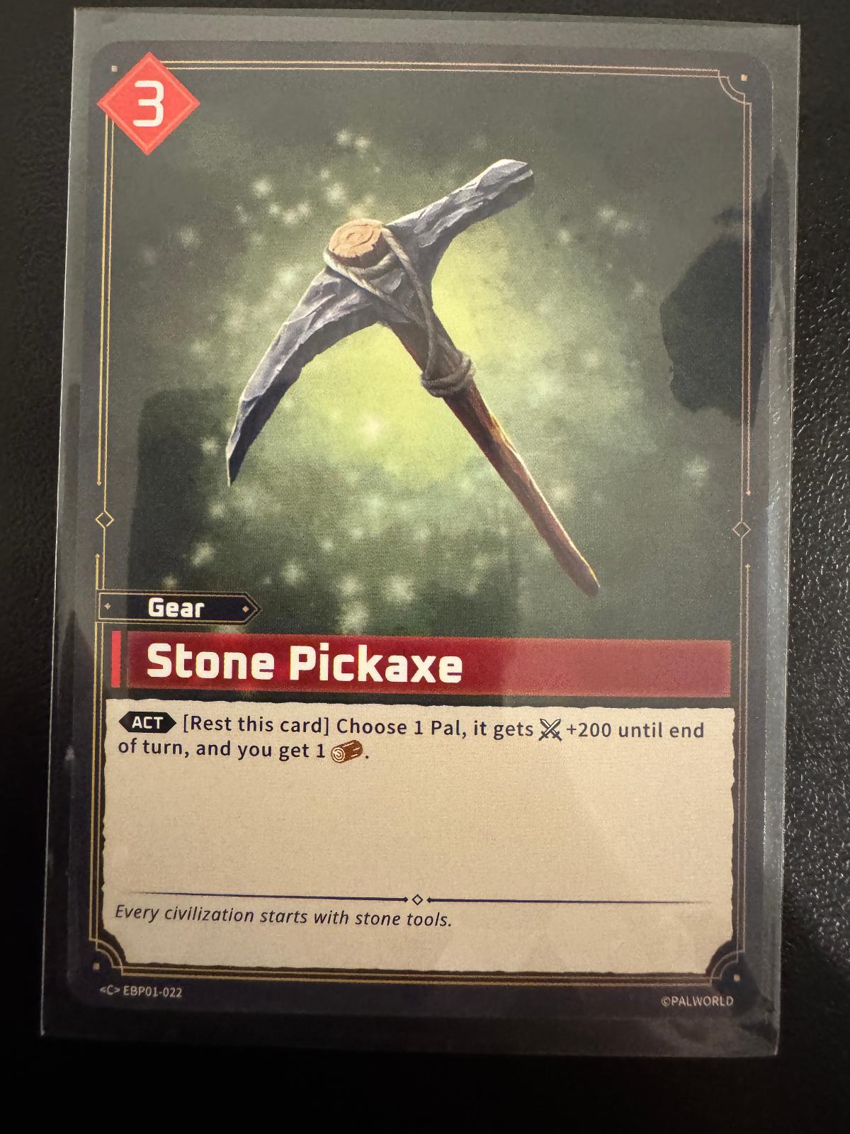 Stone Pickaxe EBP01-022 Common card from Dawn of Palpagos