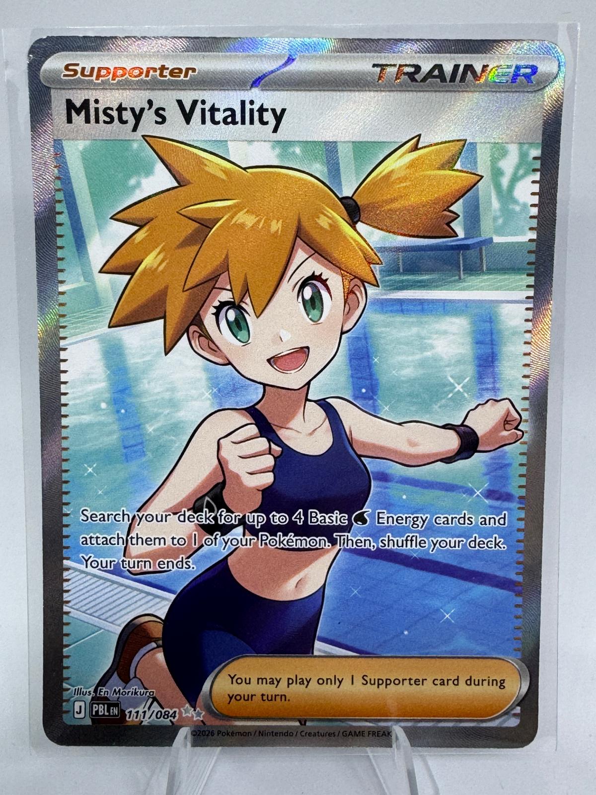 Misty's Vitality 111/084 Pokemon card