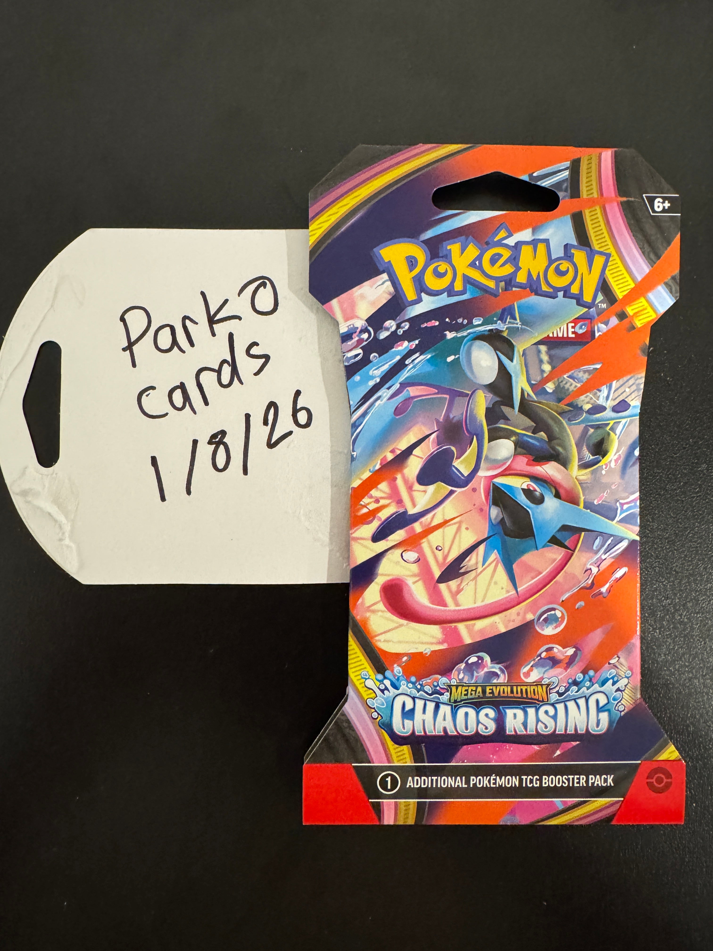 Pokemon TCG Mega Evolution Chaos Rising Booster Pack